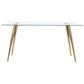 Gilman Rectangle Glass Top Dining Table