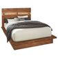 Winslow Wood Queen Panel Bed Smokey Walnut and Coffee Bean