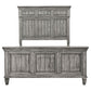 Avenue Wood California King Panel Bed Weathered Grey