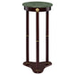 Edite Round Marble Top Plant Stand Merlot