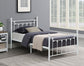 Canon Metal Twin Open Frame Bed White