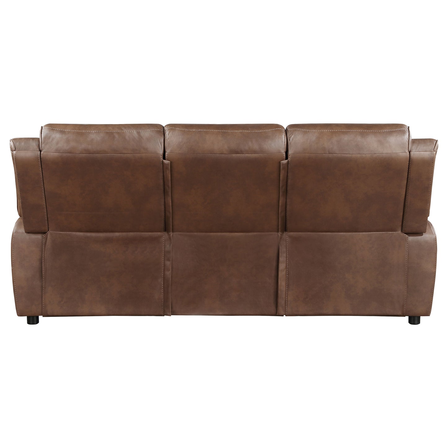 Ellington Upholstered Padded Arm Sofa Dark Brown