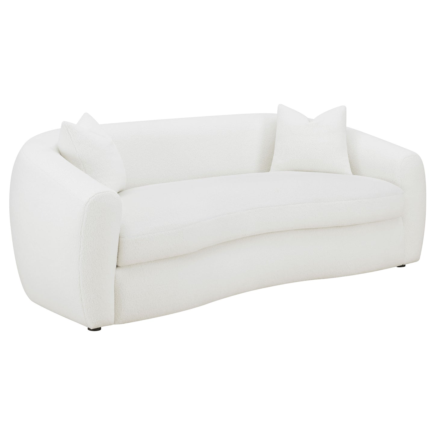 Isabella Upholstered Tight Back Sofa White