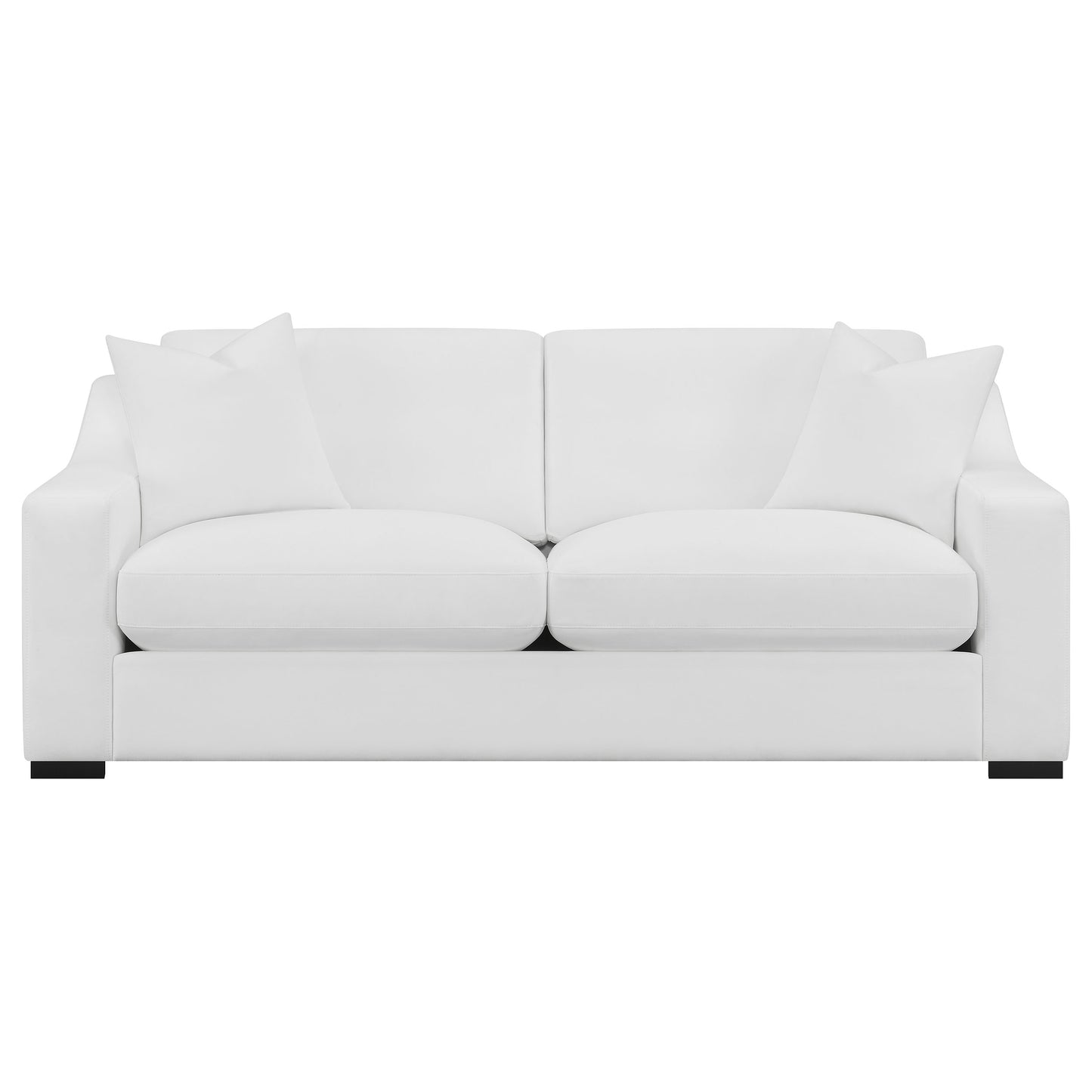Ashlyn Upholstered Sloped Arms Sofa White