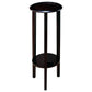 Kirk 1-shelf Round Wood Plant Stand Espresso