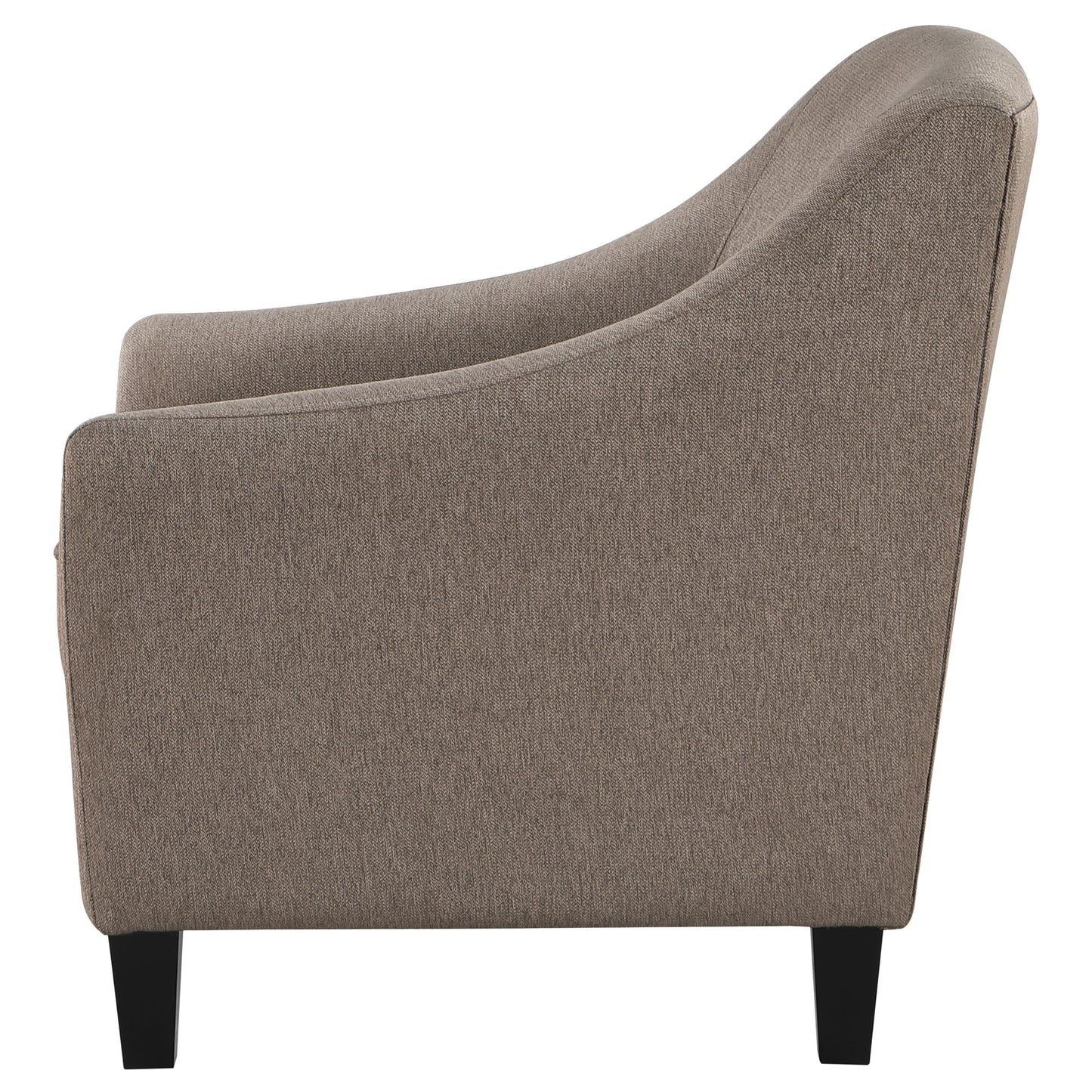 Liam Upholstered Sloped Arm Accent Club Chair Camel