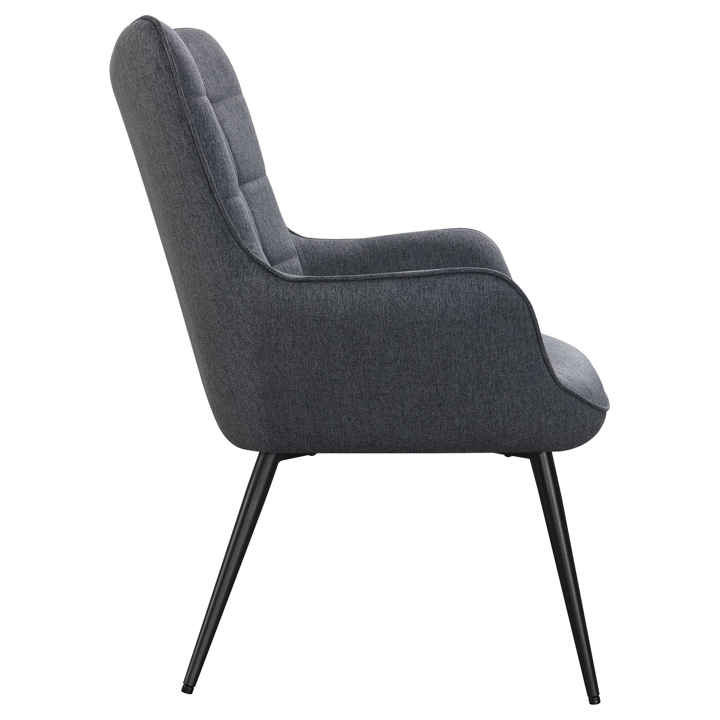 Isla Upholstered Flared Arms Accent Chair with Grid Tufted