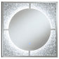 Theresa LED Wall Mirror Silver and Black